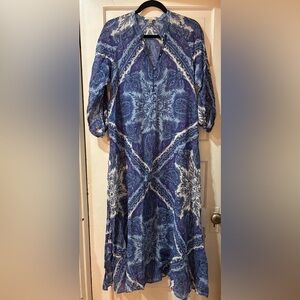 Jcrew paisley design kaftan style dress